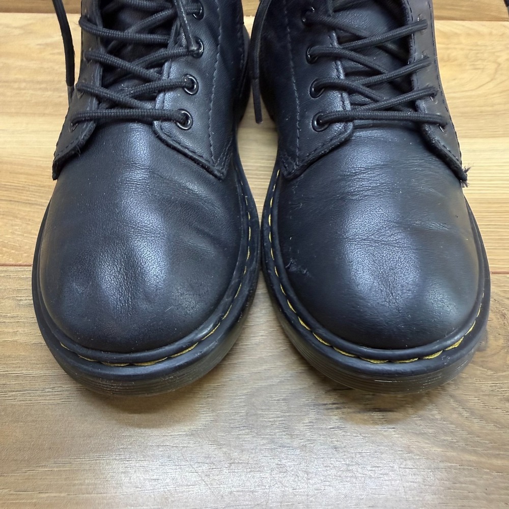 Dr Martens Kids Boots Size 1 Black Leather Zip‎ Combat 1460T Punk Grunge Y2k - Picture 4 of 11